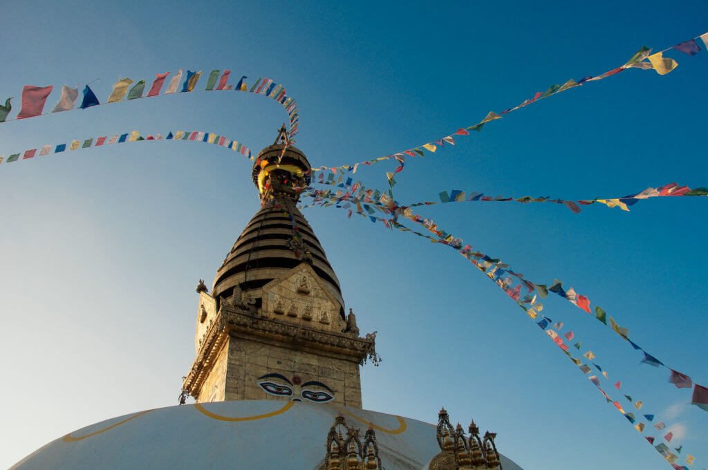 Катманду, ступа Сваямбунатх, храм обезьян